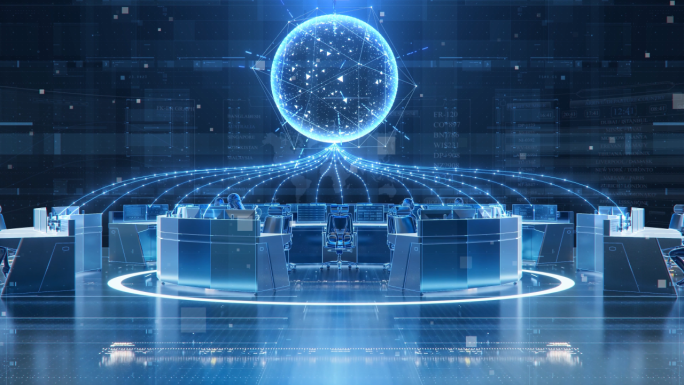 科技互联网大数据片头AE+C4D模板