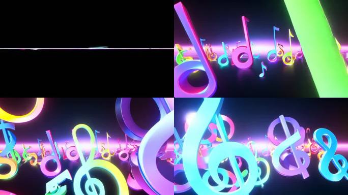 3D音乐笔记动画