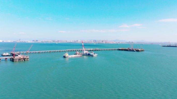 厦金大桥第三东通道建设跨海大桥施工建设