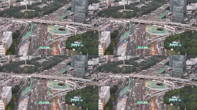 深圳北环大道（北环彩田立交桥）车流