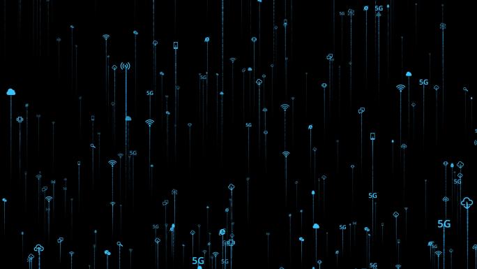 5G互联网智慧城市信息科技图标AE模板