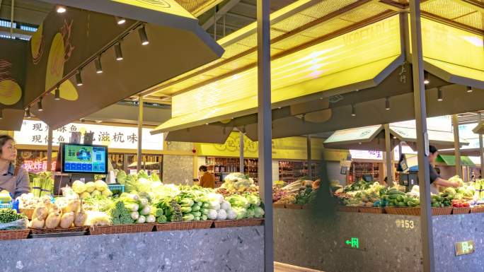 延时合集-杭州网红菜场文二菜场