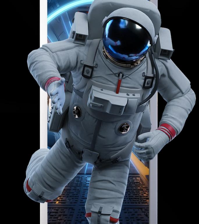 竖屏裸眼3d宇航员星球出屏