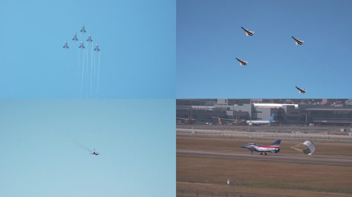 2024珠海航展八一飞行表演队J10练习