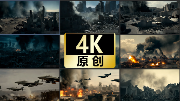 现代战争 欧洲战场  战争废墟 战争破坏