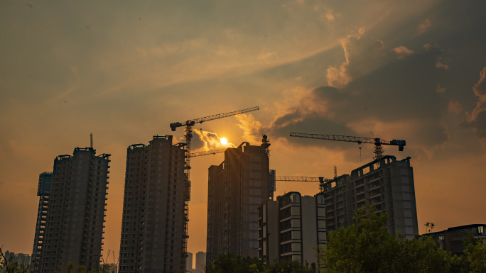 日出城市建筑工地