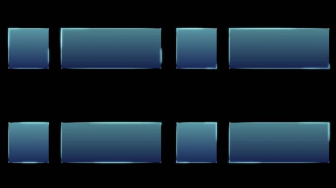 简约科技框文字框AE模板