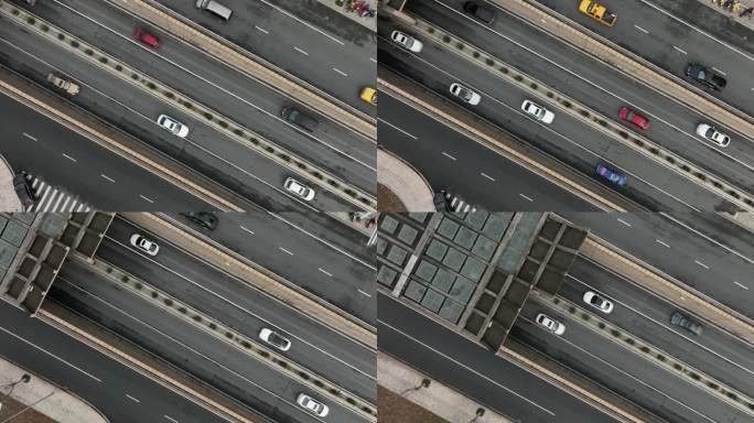 绍兴迪荡湖隧道口航拍C12