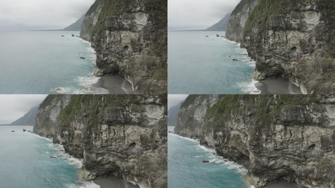 台湾海峡 花莲航拍 台湾航拍 海边悬崖