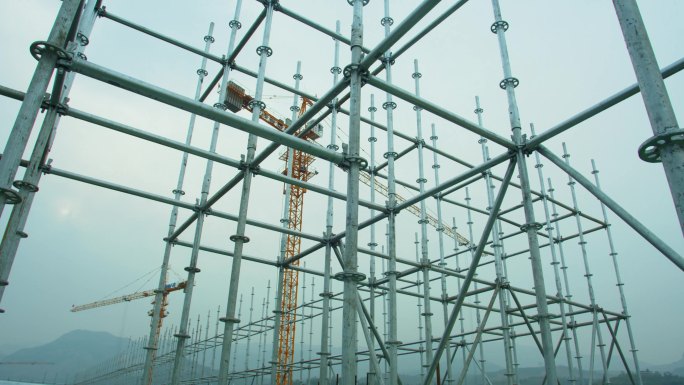 4K工地施工建筑工地城市建设