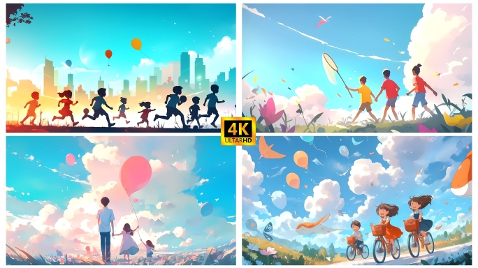 最好的未来儿童舞蹈背景