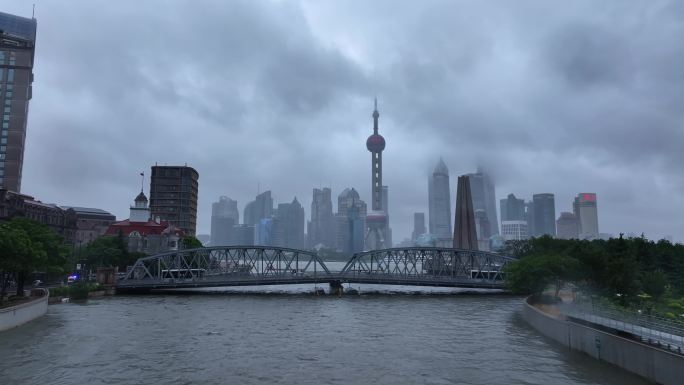 台风贝碧嘉上海台风黄浦江潮汛