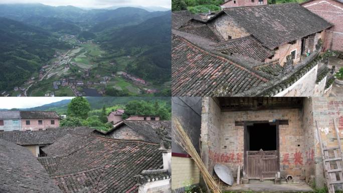 4K湖南炎陵县十都镇小江村万家大屋2