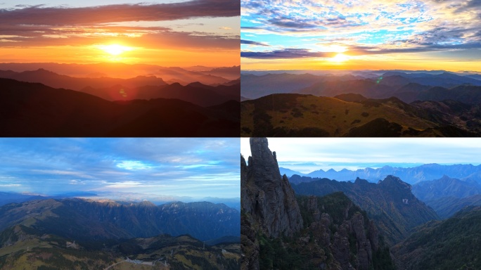 神农架神农顶航拍