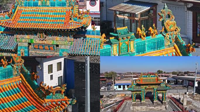 山西太和岩琉璃牌坊4K原创合集