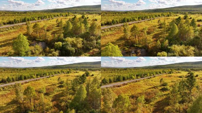 呼伦贝尔根白公路唯美航拍3