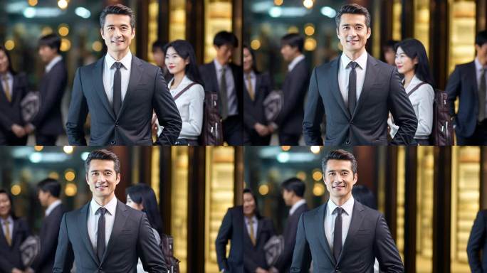 高端宴会商务人士肖像