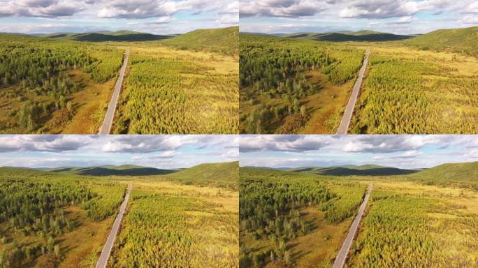 呼伦贝尔根白公路唯美航拍2