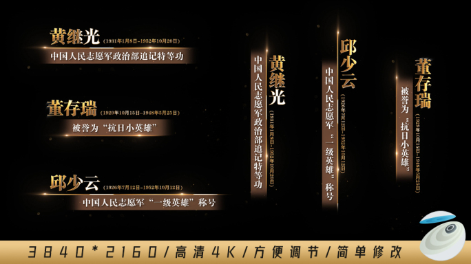 复古历史人名条