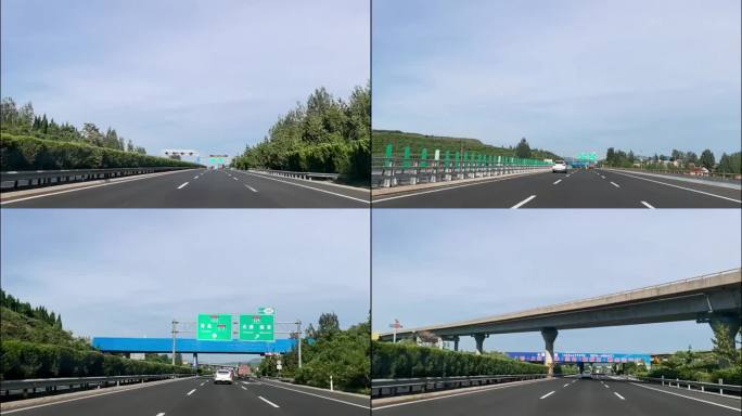 行驶在高速公路上行驶第一视角行车记录