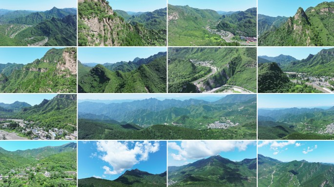 航拍房山霞云岭 房山大石河-1