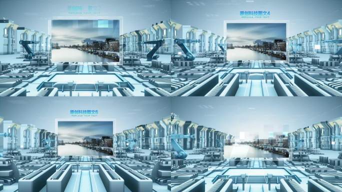智慧生产机械臂工厂图文演绎