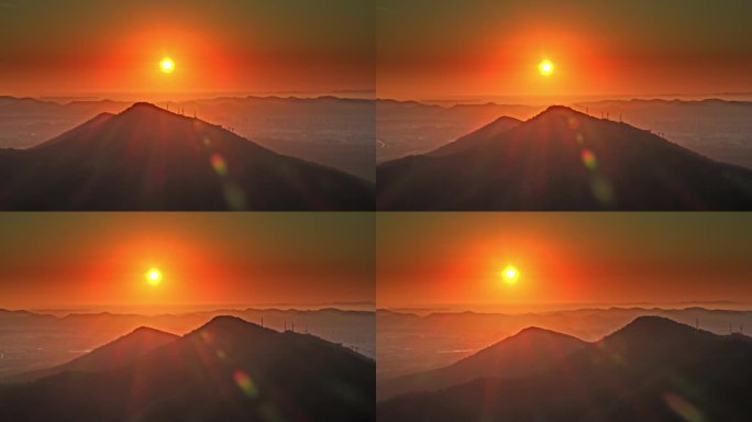 南京紫金山日出