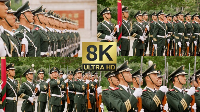 武警仪仗队 国旗护卫队