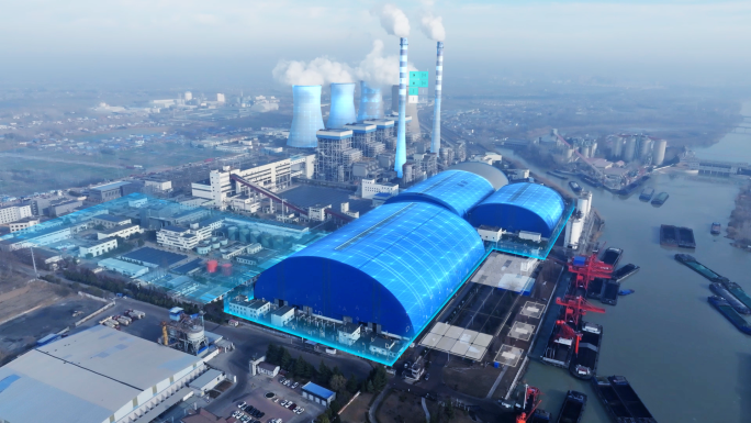 科技火电厂太阳能风力发电