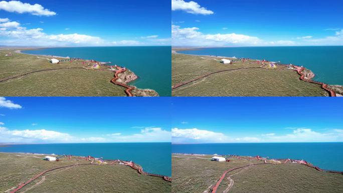 青海湖景区断崖