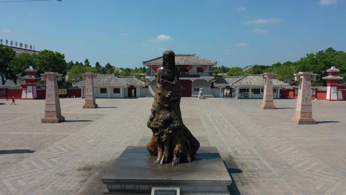 漯河许慎文化园航拍素材合集