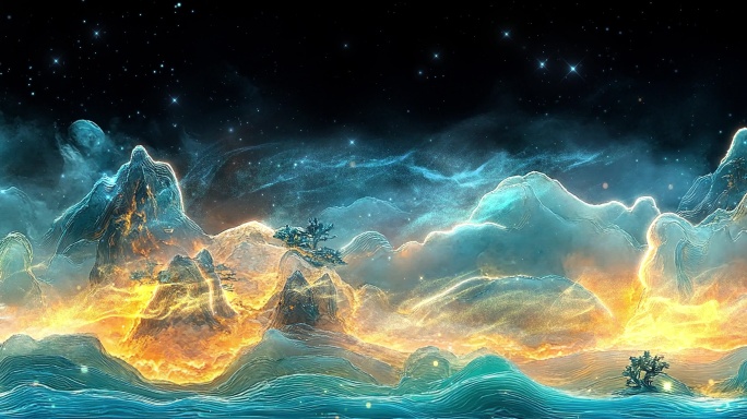 梦幻粒子山体