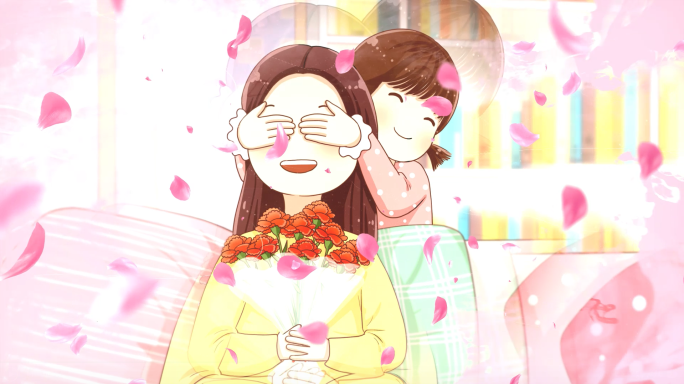 儿歌《我爱妈妈》舞台背景