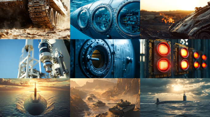 火箭升空核潜艇坦克卫星导弹发射