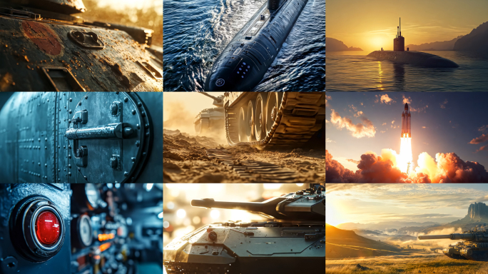 核潜艇侦察出动坦克卫星导弹发射