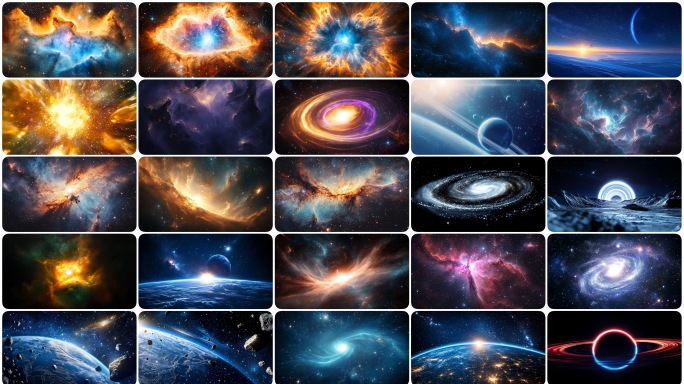 宇宙星空 浩瀚无垠 星云星际穿梭