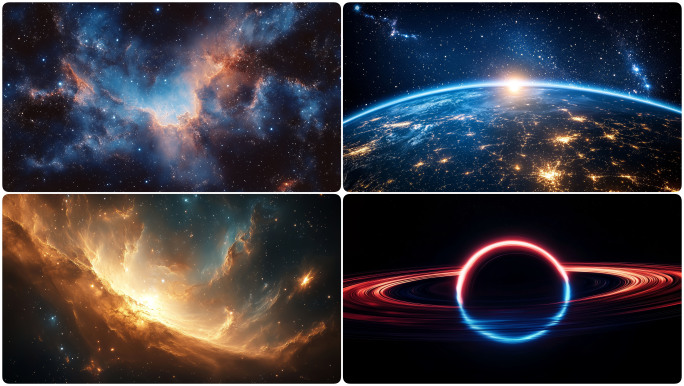宇宙星空 浩瀚无垠 星云星际穿梭