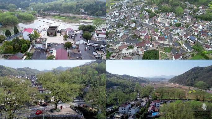 芜湖繁昌中分村航怕安徽乡村景色房屋新农村