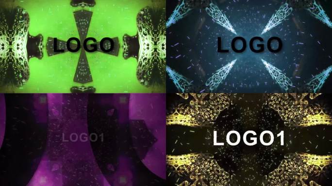 绚丽唯美时尚LOGO万花筒25套AE工程