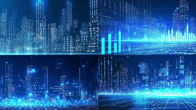 蓝色科技背景