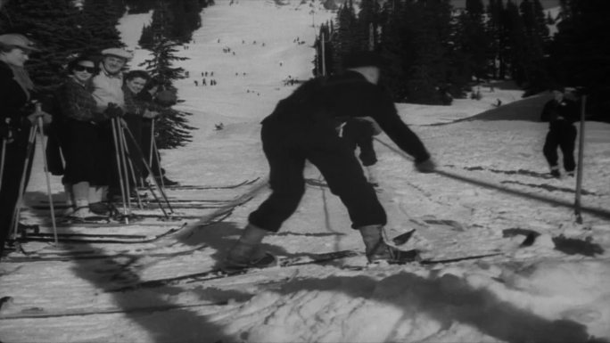 上世纪30年代高山滑雪