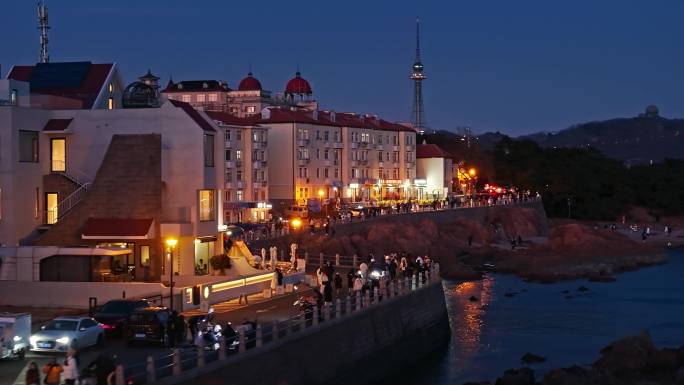 青岛老城区夜景
