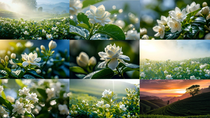 大山云海茶山茉莉花4K