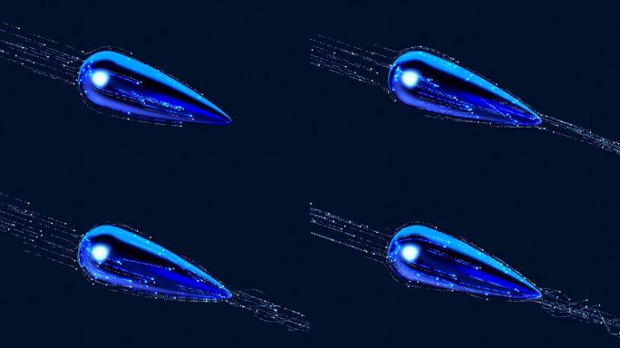 光滑水滴粒子线条放射光纤