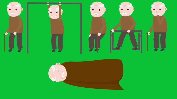 老人mg人物动画