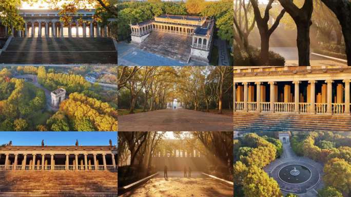 【4K精选】无锡蠡湖中央公园秋季航拍