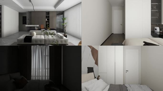 三维客厅 室内装修 室内漫游动画镜头