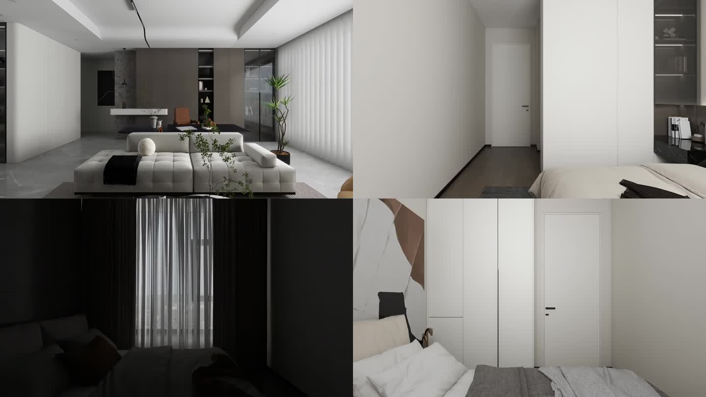 三维客厅 室内装修 室内漫游动画镜头