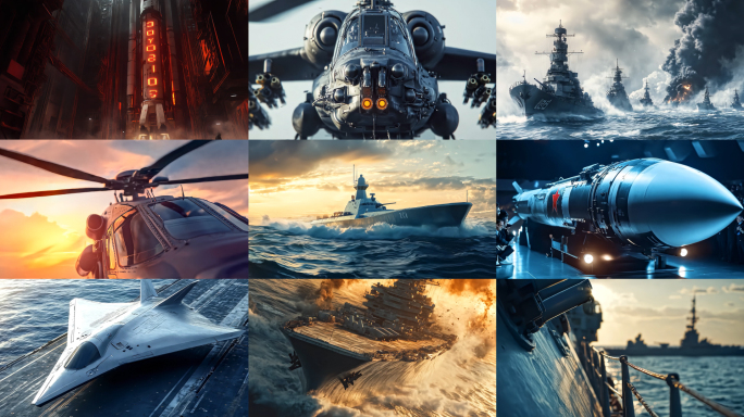 航空母舰直升机火箭炮洲际导弹