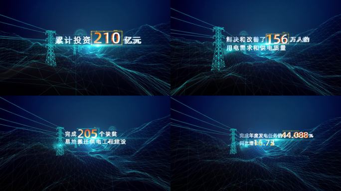 震撼大气电网数据展示